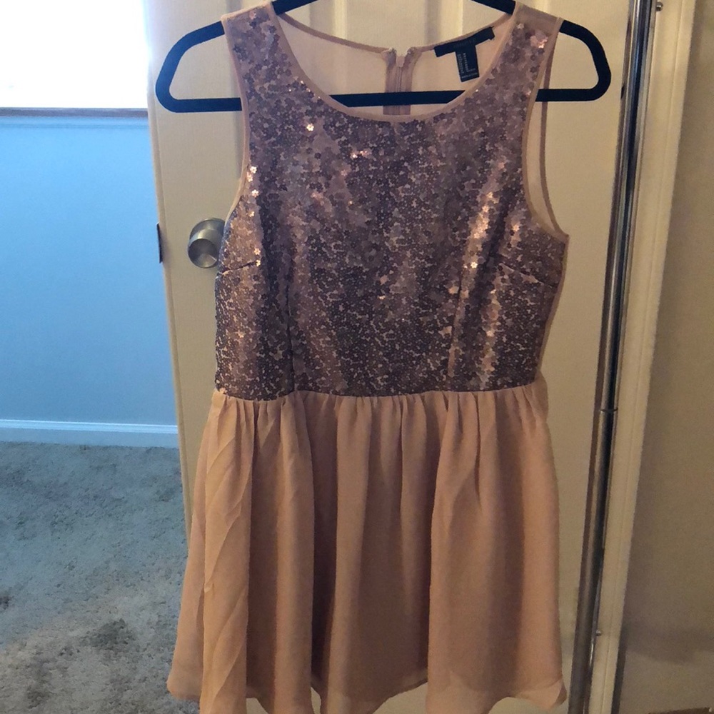 Blue and sequin dress